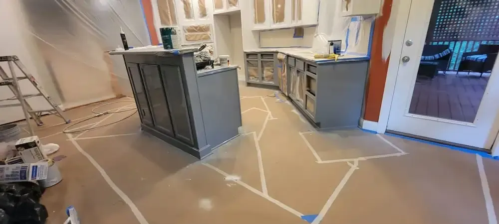 Laundry room cabinetry refreshed in a single day.