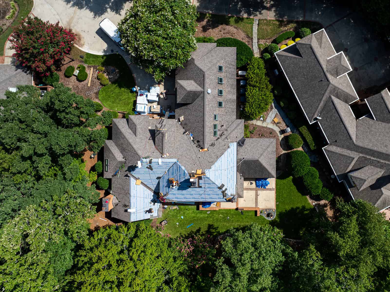 Luxury slate-look composite — stunning curb appeal.