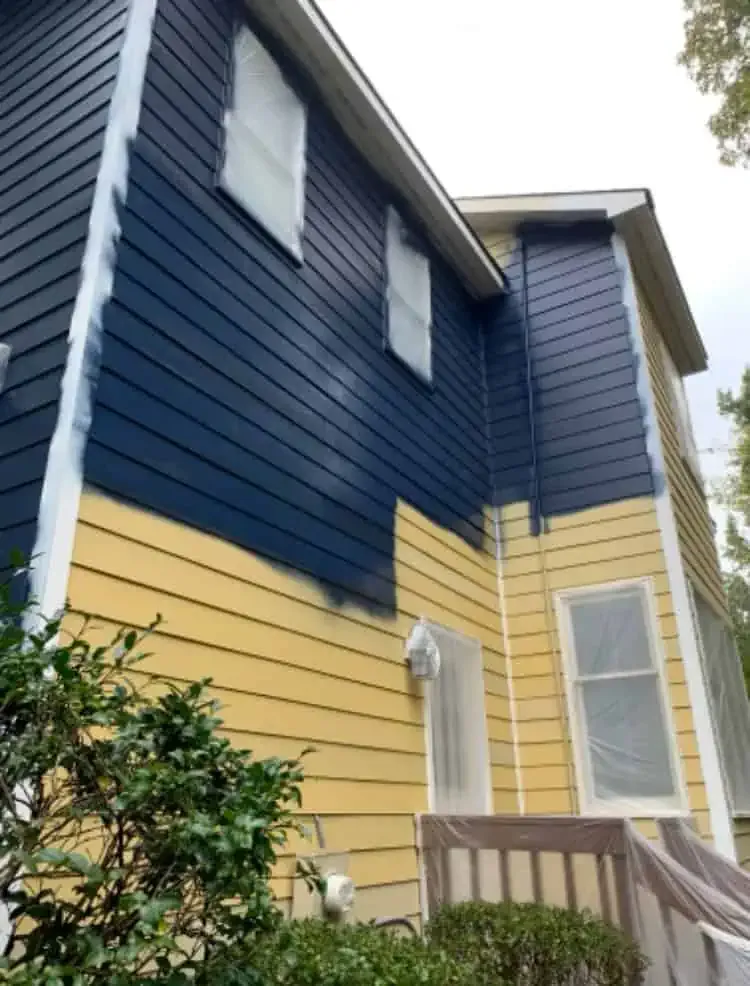Board and batten accent added with HardiPlank.